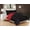 Lilac/Purple, variant on Elegant Comfort Duvet Inserted Reversible 3pc Comforter Set-Full/Queen, Black/Gray