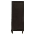 thumbnail image 4 of Amber Tall Dresser Chest, 5 Drawers, Metal Knobs, Tapered Legs, Brown Wood, 4 of 6