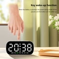 thumbnail image 6 of Digital Alarm Clock, LED Screen Multi Functional Electronic Alarm Clock With Adjustable Brightness, 12/24H Table Clock For Living Room, Bedroom(1pcs), 6 of 6