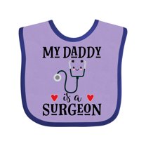 Inktastic Surgeon Daddy Doctor Baby Clothes Boys or Girls Baby Bib