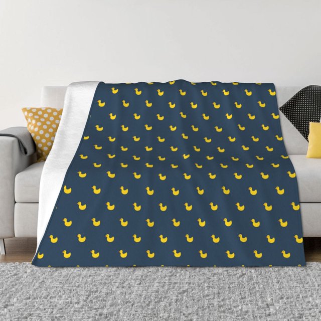 Fotbe Cartoon Ducks Manta de Franela con Estampado, Manta Ultrasuave para Cama, Sofá, Auto, Hipoalergénica y Antibolitas-40"x30"
