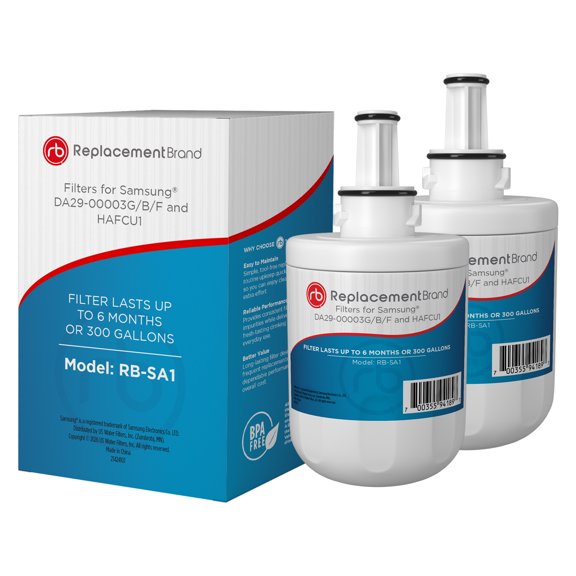 ReplacementBrand DA29-00003G Comparable Replacement for Samsung DA29-00003G Aqua-Pure Plus Refrigerator Water Filter 2 Pack