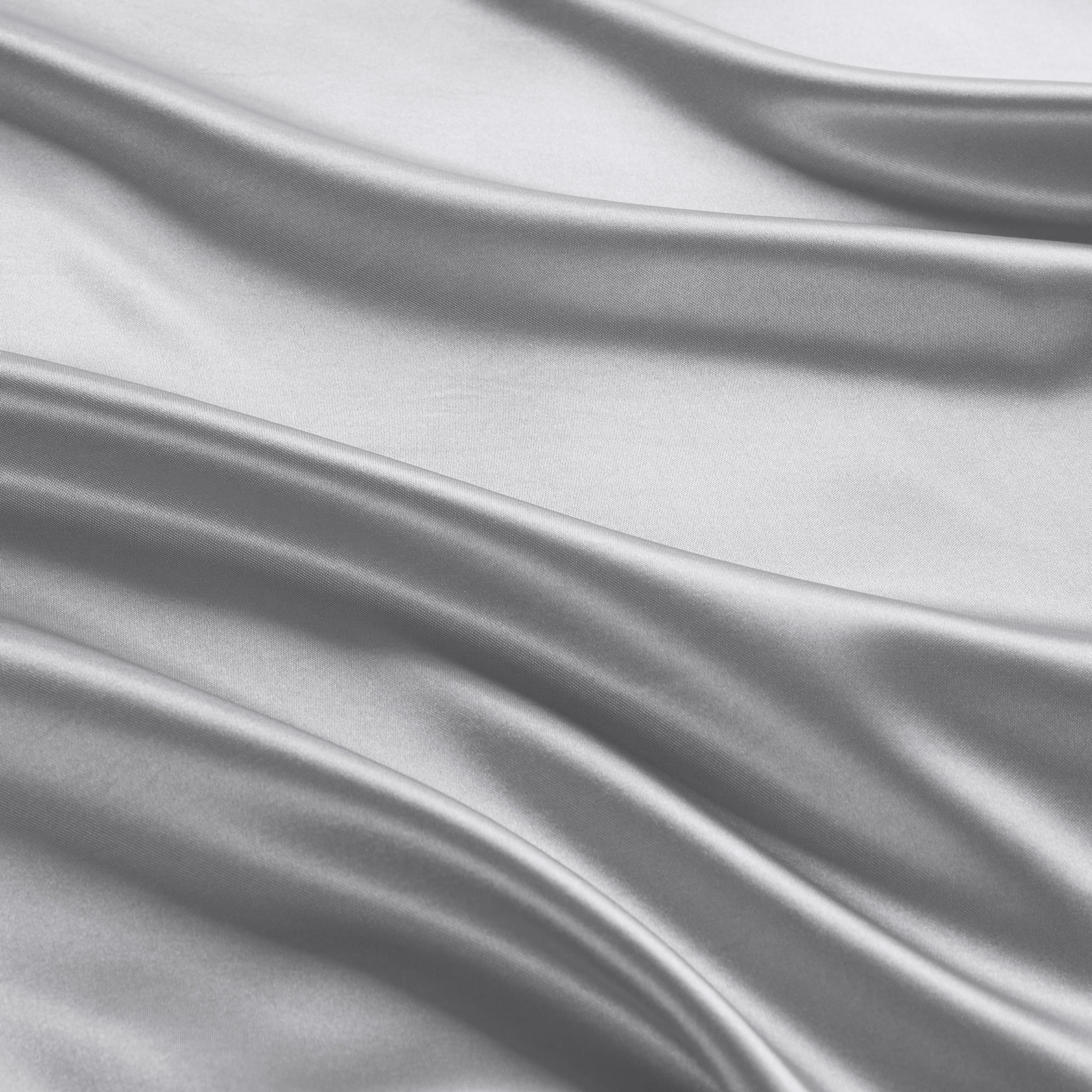 Mainstays Satin Body Pillowcase - Silver Grey - Frizz Control & Cooling Comfort - 1 Pack