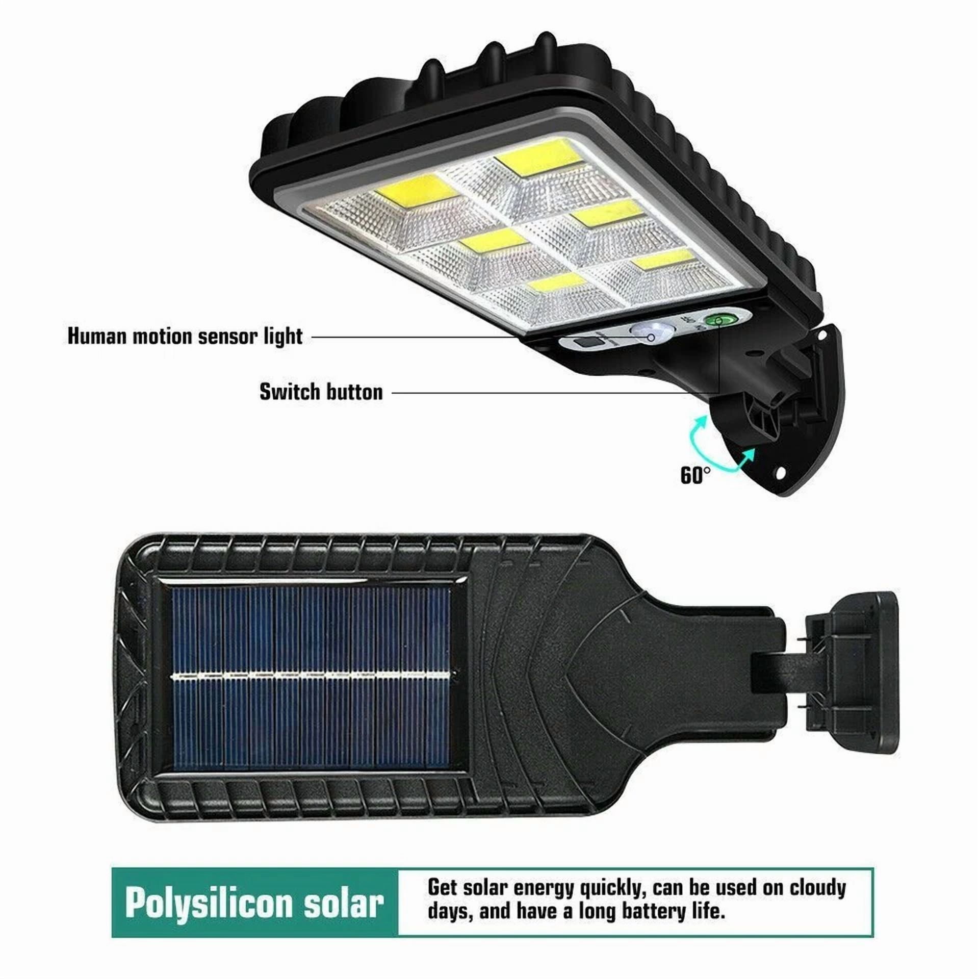 PURELY- 1200000Lm Led Solar Flood Light Security Motion Sensor Outdoor Yard Street Wall