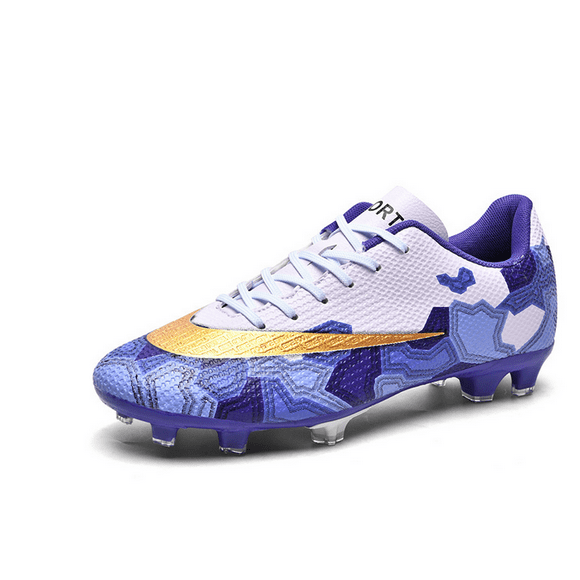 Men and Women football shoes low spike Fashion color matching sport running soccer boots shoes