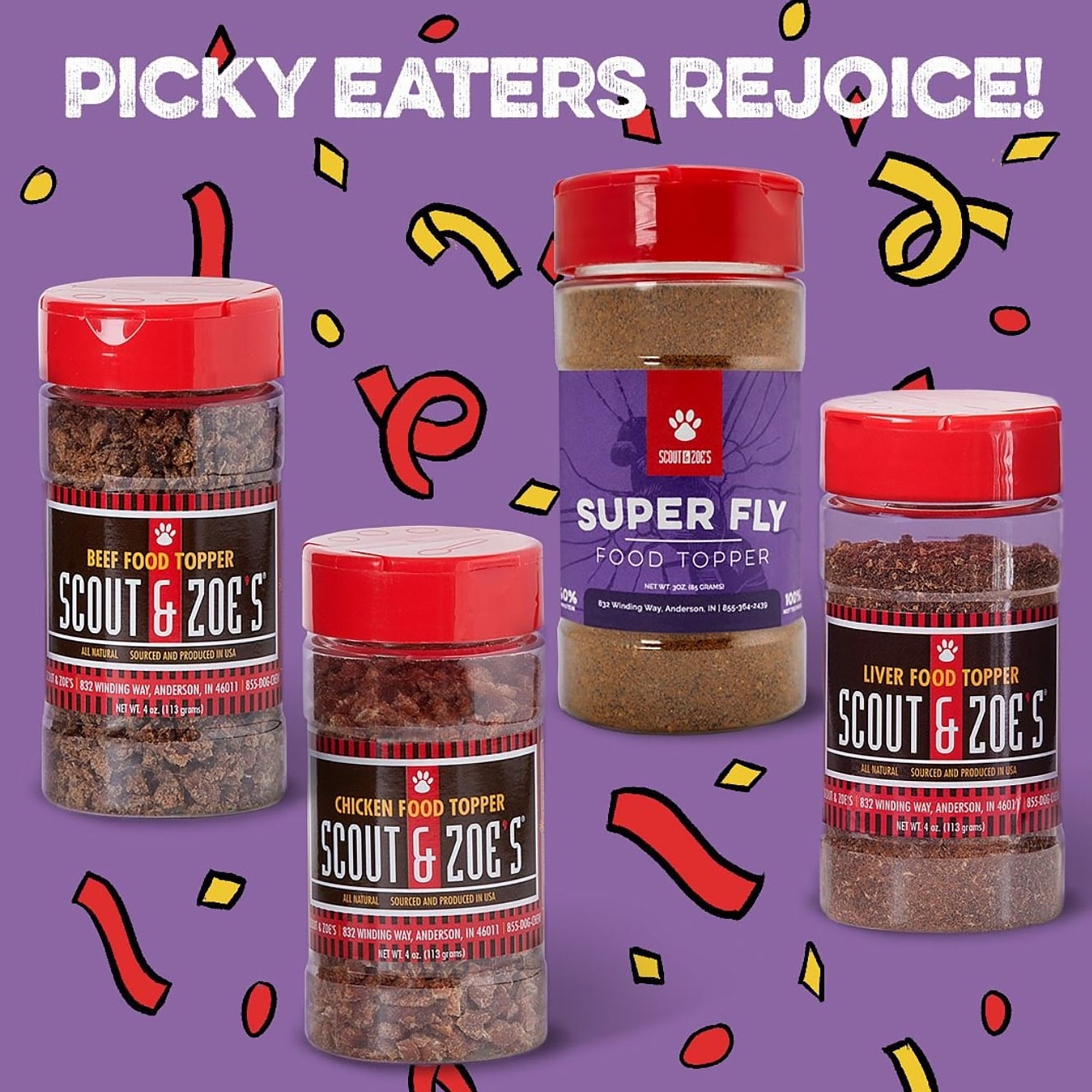 Scout & Zoe's: Pet Food Topper - Beef Liver Powder - 4oz Bottle, Dogs & Cats, Natural Single Ingredient Meal Enhancer, Protein Booster,Sourced
