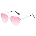 thumbnail image 2 of Gafas de sol de corazón retro para niñas Colcomx Protección 400, 2 of 7