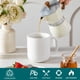 thumbnail image 4 of Juego de tazas de café vancasso de porcelana, 480 ml, cerámica blanca, 6 piezas, 4 of 9