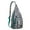 Blue-green-1, variant on Tail-Wagging Sling Bag - Playful Dog Pattern Crossbody Backpack (Abstract Dog Art, Water-Resistant Material)