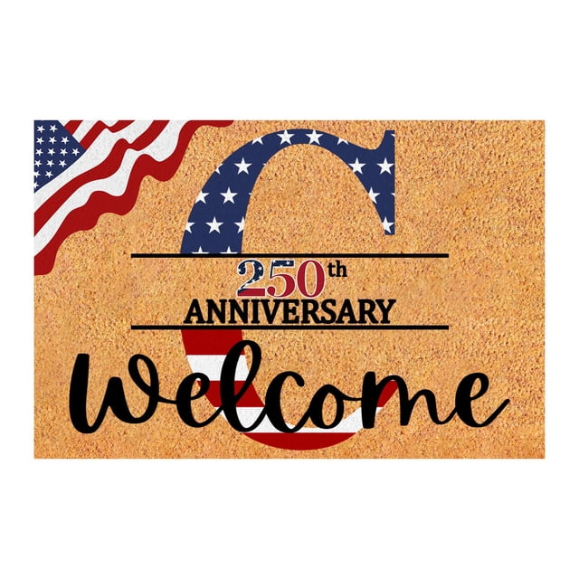 An A Z Letter Last Name Commemorating The 250th Anniversary Of The United States Rug A Celebration Of The 250th Anniversary Of Independence Day 40x60CM