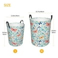 thumbnail image 4 of Uemuo Butterflies Pattern Circular Laundry Hamper Basket with handles,Collapsible laundry basket,Large capacity laundry hamper,Laundry Organizer-Small, 4 of 8
