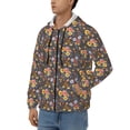 thumbnail image 3 of Honeii Colorful Flowers with Butterfly Print Hoodies for Men, Pullover & Full Zip, Breathable Zip up Hoodie, Sweatshirt-XX-Large, 3 of 5