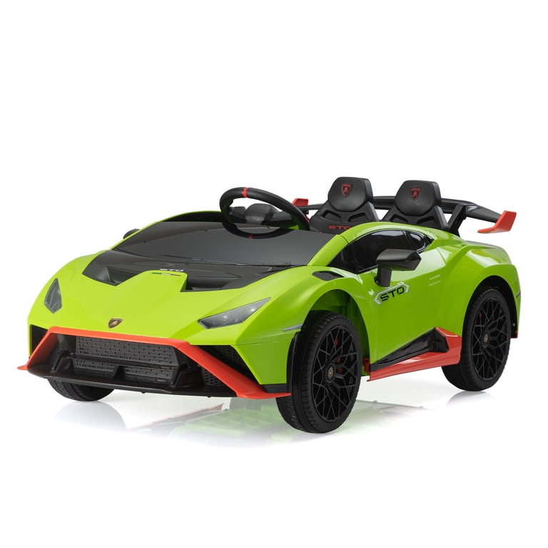 Jaxpety 12V Licensed Lamborghini STO Kids Ride-On Drift Car with