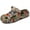 Khaki, variant on Graffiti EVA Clogs for Men – Trendy Lightweight Garden Slippers with Adjustable Strap, Breathable Slip On Water Shoes, Anti-Slip Casual Sandals for Urban & Outdoor Use