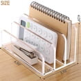 thumbnail image 5 of 3 Compartments Mail Organizer Letter Holder for Desk ,Vertical Letter Holder,File Sorter Acrylic Desk Organizer, 5 of 5