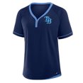 thumbnail image 2 of Women's Fanatics Navy Tampa Bay Rays League Diva Star Raglan V-Neck T-Shirt, 2 of 5