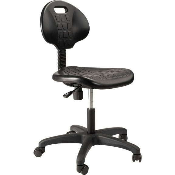 NPS 6700 Series 16-21" Height Modern Polyurethane Task Chair in Black