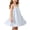 Blue, variant on LOOK! Auroural Children's Summer Solid Casual Comfortable Sleeveless Camisole Dress(0-8 Years)