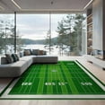 thumbnail image 2 of ODIKA Football Field Door Theme Gridiron Bold Numbered Markers Doormat Non-Slip Chair-Friendly Floor for Dining Room, Under Table, Office, 2 of 7