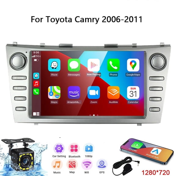 Apple Carplay For Toyota Camry 2006-11 Android 13 Car Stereo Radio GPS Navi