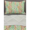 thumbnail image 3 of Colorful Comforter & Sham Bedding Set, Colorful Floral Composition with Fresh Foliage Leaves and Doodle Style Petals, 3 pcs Duvet Set Microfiber Filling Quilt, 5 Sizes, Multicolor, by Ambesonne, 3 of 4