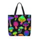 thumbnail image 1 of Fotbe Bright Mushrooms Bolsa Tote con Estampado para Mujer, Bolsos con Cremallera, Bolsa de Hombro Casual de Gran Capacidad con Bolsillos Internos, 1 of 7