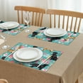 thumbnail image 3 of Labrador Dogs with Pioneer Flower Summer Placemats Table Placemats Set Of 4-Linen Kitchen Washable Placemats Table Mats 12x18 Inch Non-Slip Heat Resistant, 3 of 6