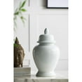 thumbnail image 2 of CC Home Furnishings Medium Porcelain Lidded Ginger Jar - 17" - White, 2 of 6