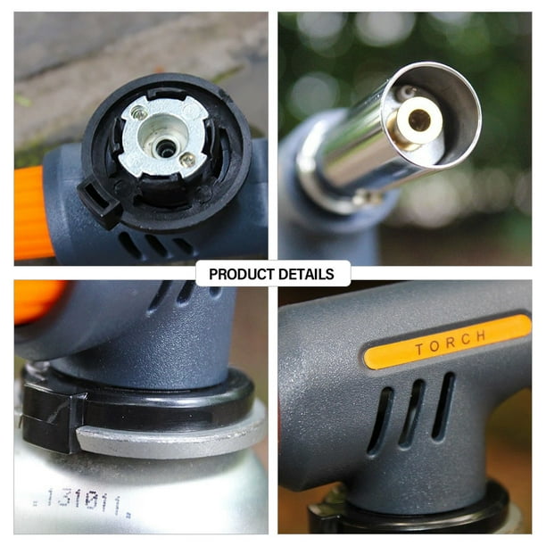 Soplete de Cocina Portátil y Ajustable para Chef Profesional, Ideal para Crema Brulee, Actividades al Aire Libre y Uso Doméstico, con Encendido Electrónico y Resistente al Viento y Agua.
