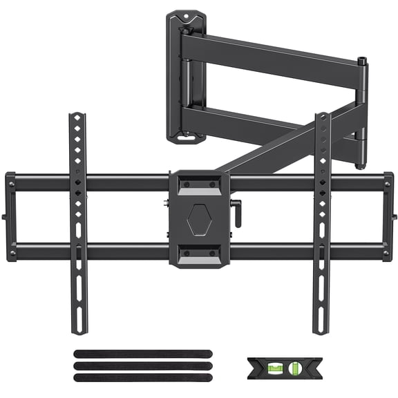 USX MOUNT Corner Full Motion TV Wall Mount for 32-84" TVs, 32.37" Extension, Swivel Tilt Arm, Max VESA 600x400mm, Holds 100 lbs
