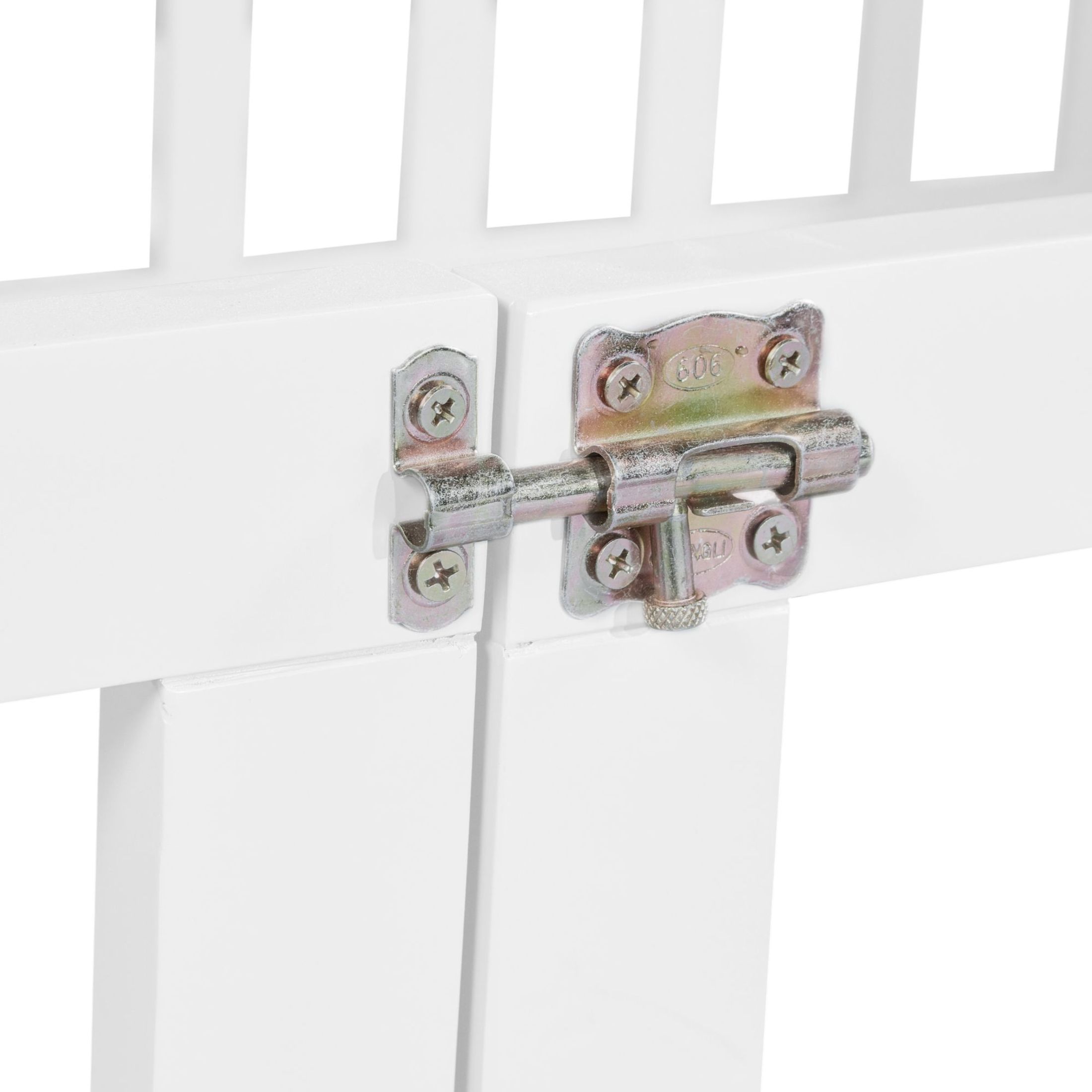 Noble House Twin Over Twin Floor Bunk Bed, Solid Pine Wood Frame with Slide, Convertible Ladder & Guardrails, White