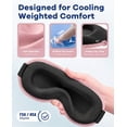 thumbnail image 6 of 3D Cooling Eye Mask for Sleeping - Gel Eye Mask for Puffy Eyes, Migraines & Dark Circles Relief (Pink), 6 of 9