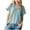 Green, variant on Ribbed Tops for Women Drop Shoulder V Neck Loose Comfy Casual Blouse Knit Top Summer Fashion