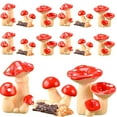 thumbnail image 1 of 15 figuras en miniatura de hongos diminutos, decoración de hongos, estatua de hongo, adorno, 1 of 5