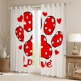 thumbnail image 2 of Erosebridal Rideaux Dessin Animé Patte d'Animal Lot de 2 (52x84), Amour Rideaux Occultants 30 %-50 %, Adolescents, 2 of 6