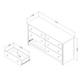 thumbnail image 4 of South Shore Fusion 6-Drawer Double Dresser, Red, 4 of 8