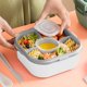 thumbnail image 5 of Fiambrera para ensaladas NikouMX Contenedor de ensalada de plástico 2 capas, 5 of 8