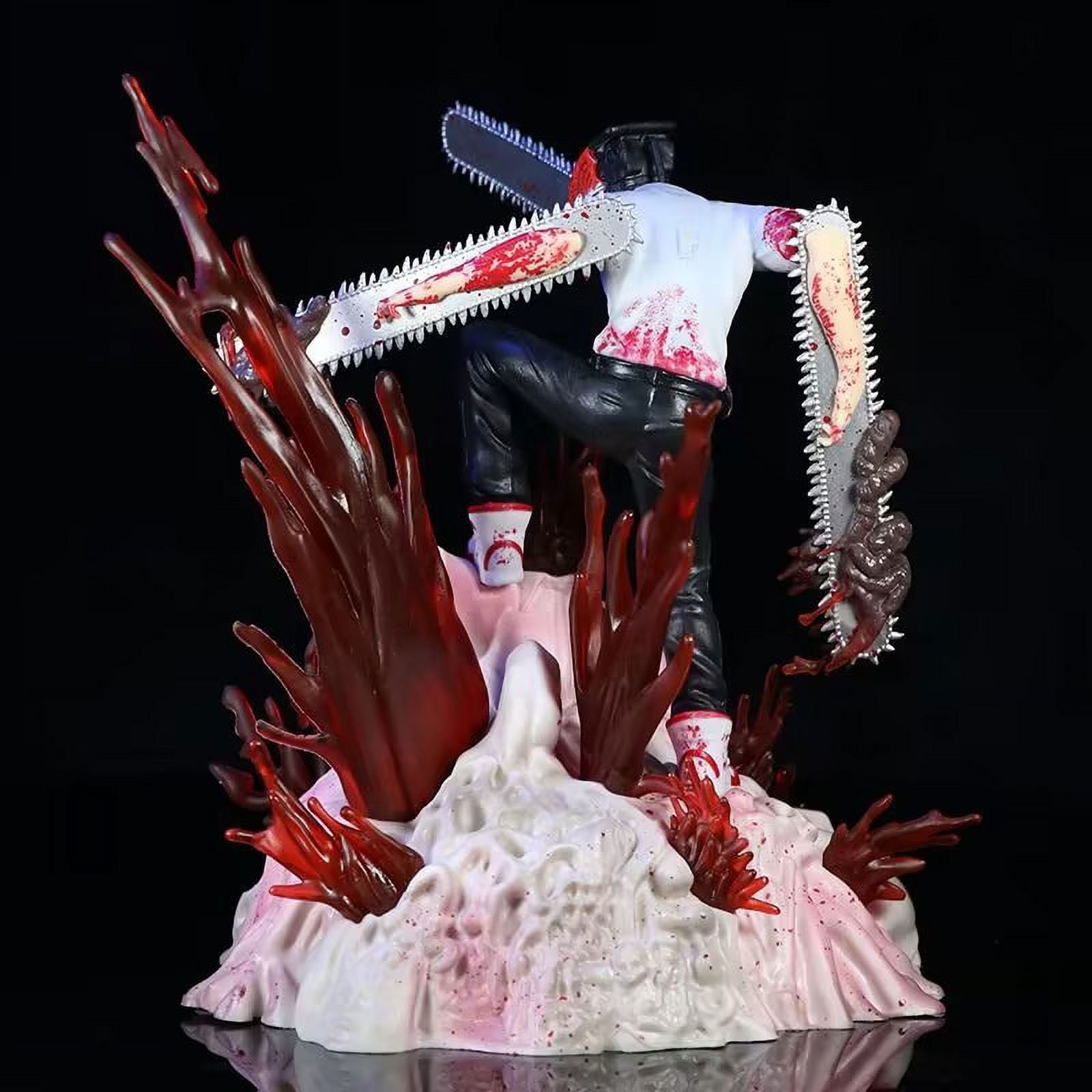 Denji Figure（7" Scale）PVC Statue Anime Figures Action Chainsawman Model Collection Decoration.Multicolor