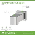 thumbnail image 3 of Duro Diverter Tub Spout in Polished Chrome, 3 of 4