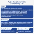 thumbnail image 4 of Toxaoii Wh-1000Xm3 Cable De Repuesto Para Auriculares De Audio Compatible Con Auriculares Sony Mdr-Xb950Bt Mdr-1000X Wh-H900N Wh-Ch700N Wh-1000Xm4 Mdr-10R Mdr-Zx770Bn Mdr-100Abn (Negro), 4 of 5