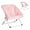 Pink, variant on Comfy Folding Saucer Chair for All Seasons,Removal Faux Fur Soft Chair for Adults,Reading Chair for Living Room, Bedroom, Dorm, Metal Frame Moon Chair(Pink)