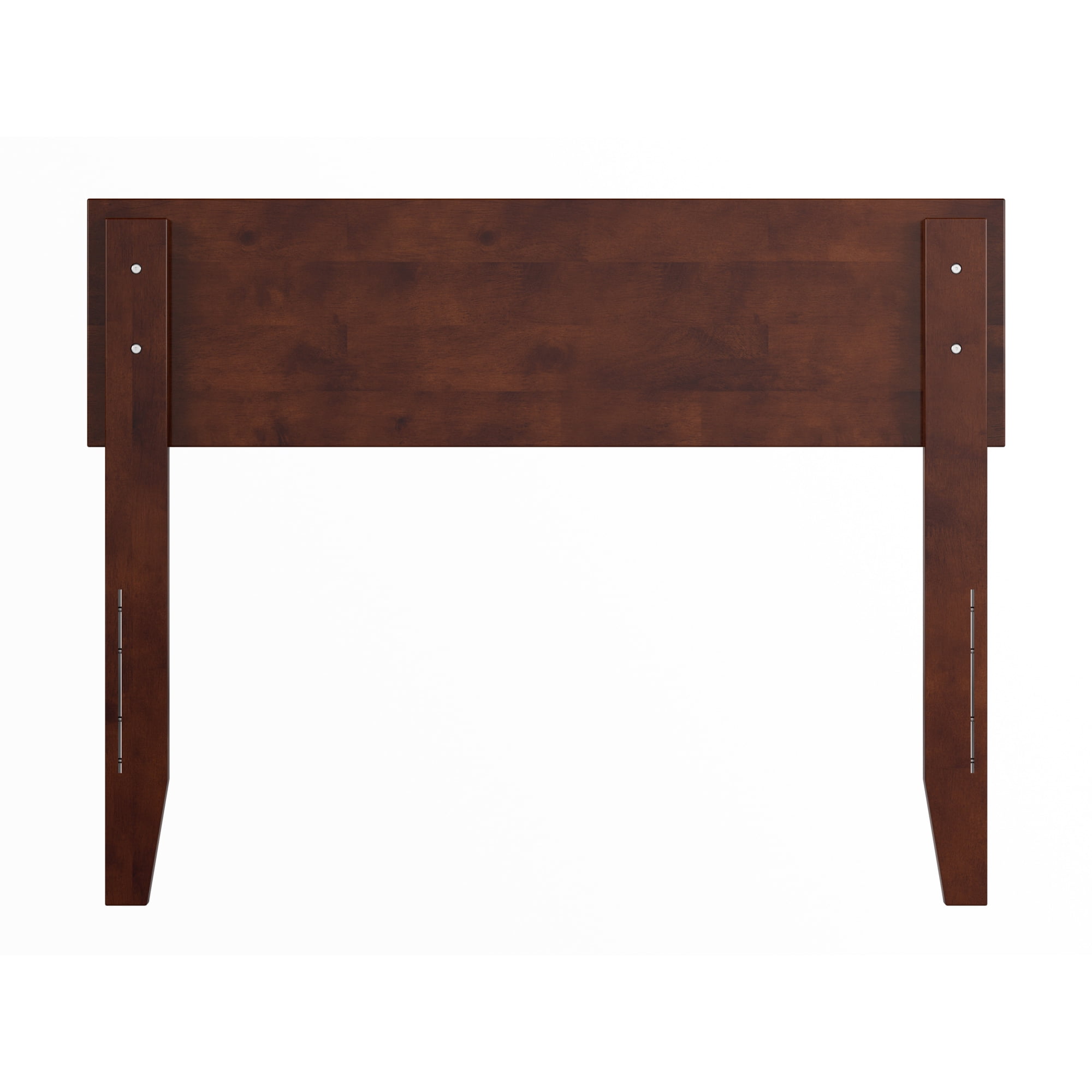 AFI Orlando Twin Modern Solid Wood Panel Headboard with Attachable Charger, Walnut