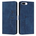 thumbnail image 4 of Wallet Case for iPhone 8 Plus/7 Plus, Premium PU Leather Magnetic Flip Cover for Women Men, with Card Slots Kickstand Wrist Strap Case for iPhone 8 Plus/7 Plus (5.5 inch),Blue, 4 of 10