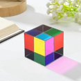 thumbnail image 2 of L40 Kbxlife Mixed Color Cube 47mm (1.9")cube For Home Or Office Toy Science Learning Cube Easter Prism Desktop Toy Home Ornament, 2 of 5
