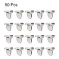 thumbnail image 3 of Uxcell 0.2'' Soporte de Estante en Forma de L, Soporte de Estante, Tono Plateado, 50pcs, 3 of 3