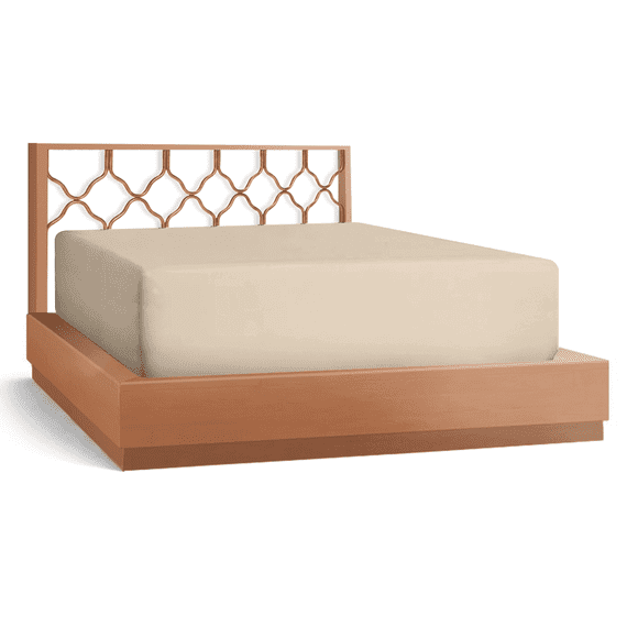 21” Extra Deep Pocket Ultra Soft Fitted Sheet with Corner Straps, King - Cream