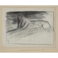 thumbnail image 2 of John La Farge 18x15 Black Ornate Wood Framed Double Matted Museum Art Print Titled - Studies for Emerson's ‘The&nbsp;Sphynx’ (1862), 2 of 5
