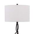 thumbnail image 2 of Lámpara de mesa redonda de tela Lamp Benzara, 41 x 41 x 76 cm, 2 of 5