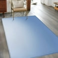 thumbnail image 4 of Light Blue Ombre 2.7x5 Area Rugs, Modern Rustic Aqua Gradient Non-Skid Rubber Backing Large Rectangle Rugs - Living Room Bedroom Home Office, Indoor Floor Mat Carpets Washable Rug, 4 of 9