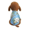 thumbnail image 5 of Walbest Pet Summer T-Shirts Hawaii Style Floral Dog Shirt Hawaiian Printed Pet T-Shirts Breathable Cool Clothes Beach Seaside Puppy Shirt Sweatshirt for Small Puppy (L Size), 5 of 7